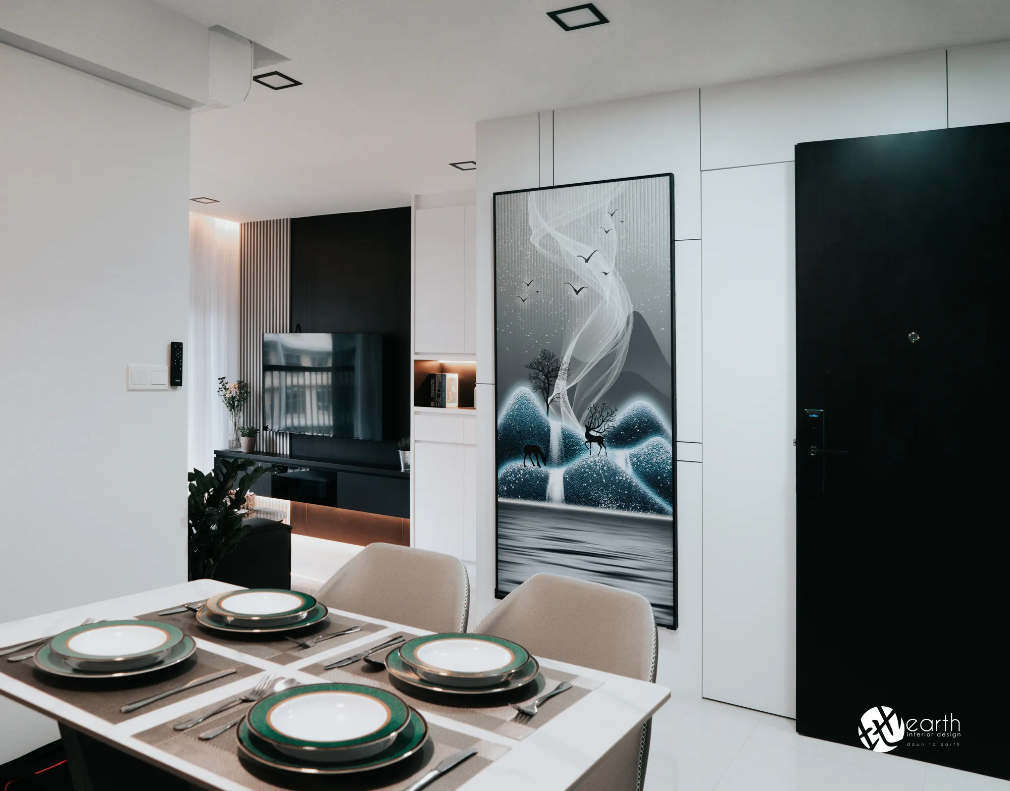HDB interior design at Bedok North Drive by Earth Interior Design — photo 1
