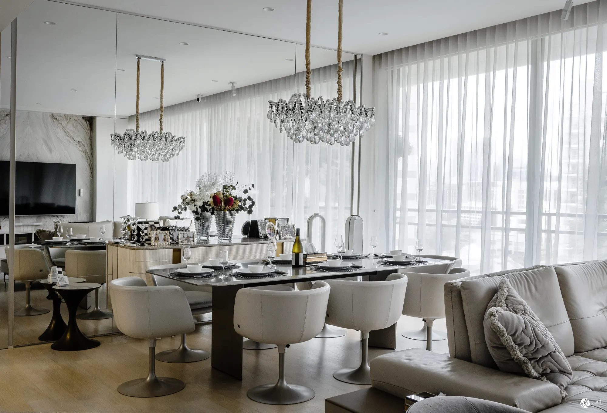 Condo interior design at Cairnhill Circle by Earth Interior Design — photo 2