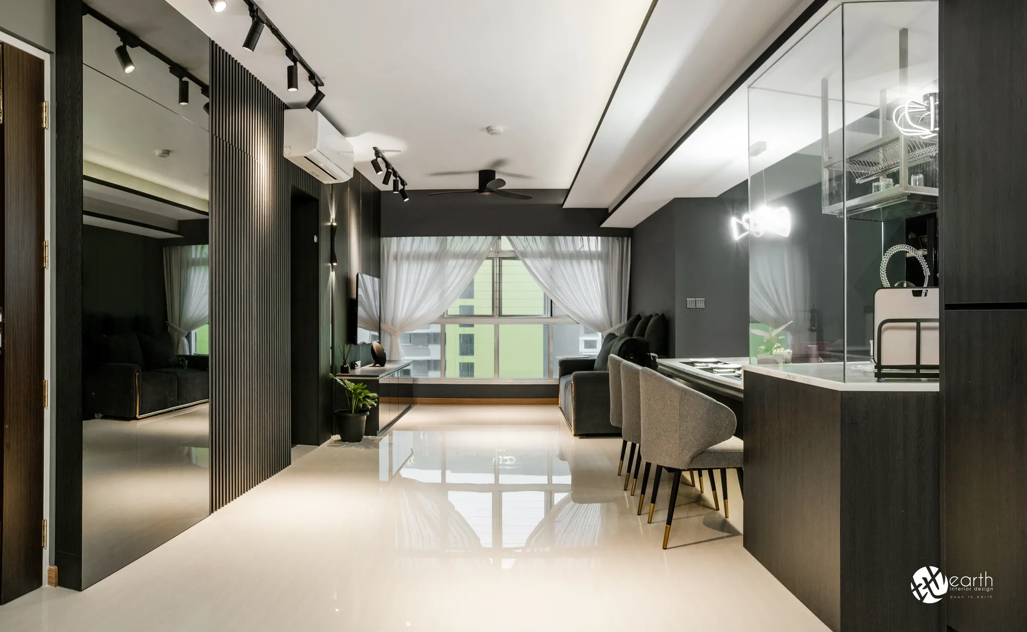 HDB interior design at Northshore Drive Ii by Earth Interior Design — photo 2