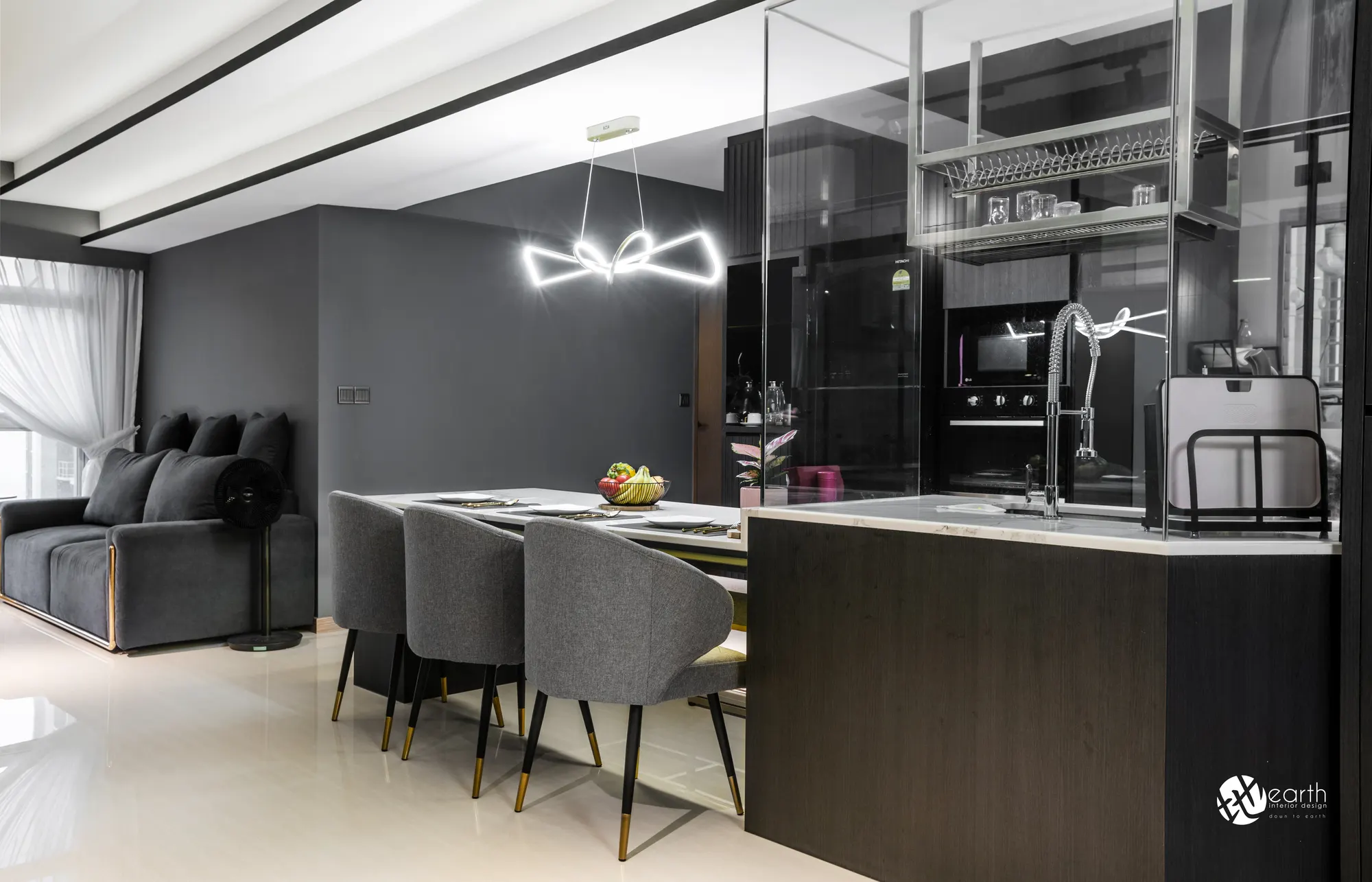 HDB interior design at Northshore Drive Ii by Earth Interior Design — photo 5
